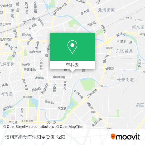 澳柯玛电动车沈阳专卖店地图