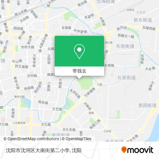 沈阳市沈河区大南街第二小学地图