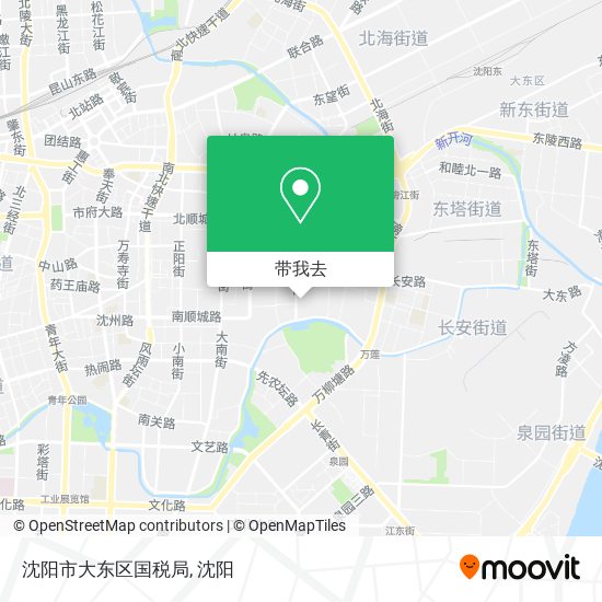 沈阳市大东区国税局地图