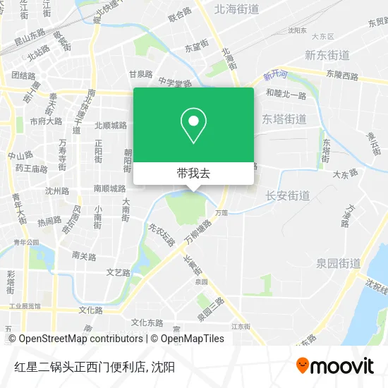 红星二锅头正西门便利店地图