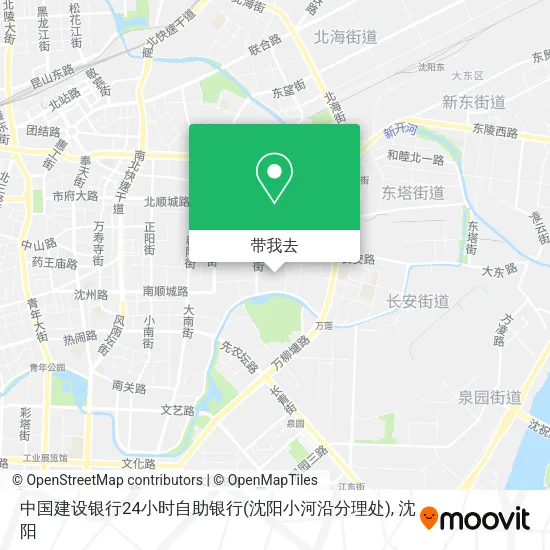 中国建设银行24小时自助银行(沈阳小河沿分理处)地图