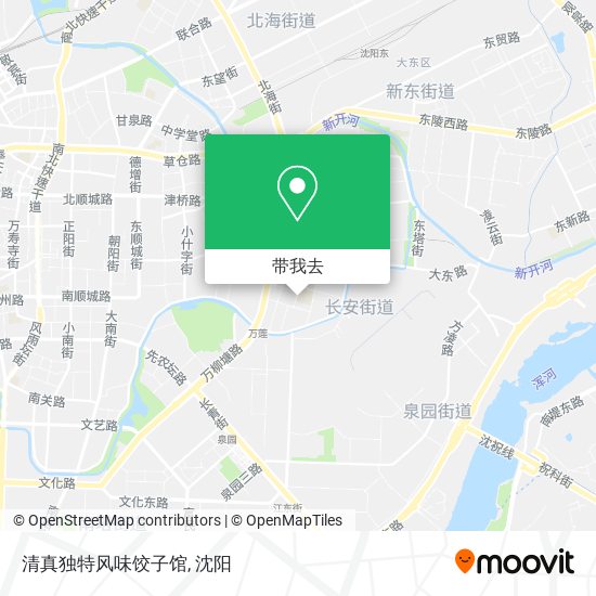 清真独特风味饺子馆地图