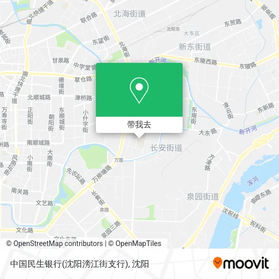 中国民生银行(沈阳滂江街支行)地图