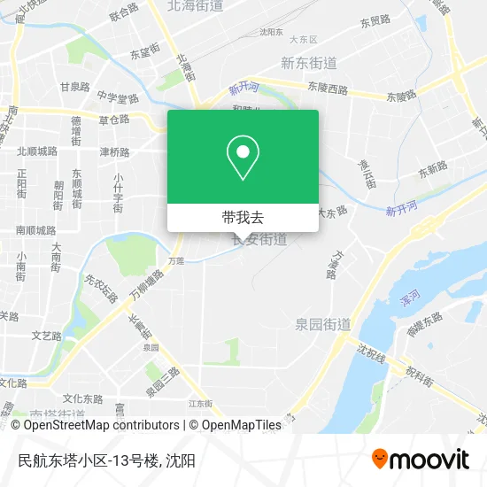 民航东塔小区-13号楼地图