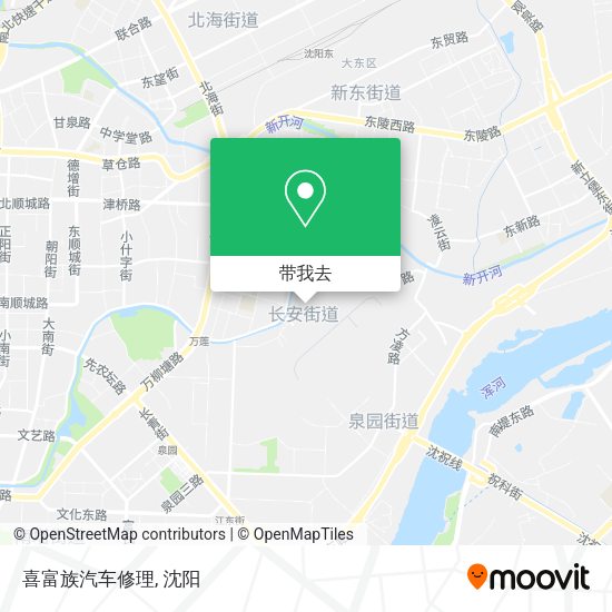 喜富族汽车修理地图