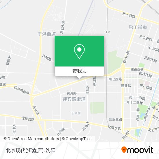 北京现代(汇鑫店)地图