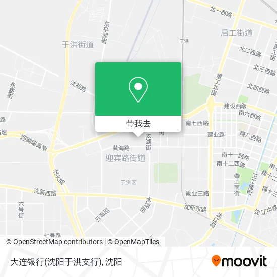 大连银行(沈阳于洪支行)地图