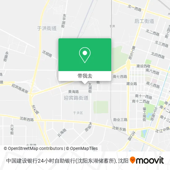 中国建设银行24小时自助银行(沈阳东湖储蓄所)地图