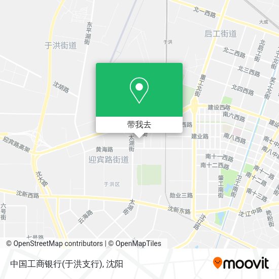 中国工商银行(于洪支行)地图