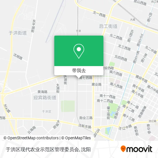 于洪区现代农业示范区管理委员会地图