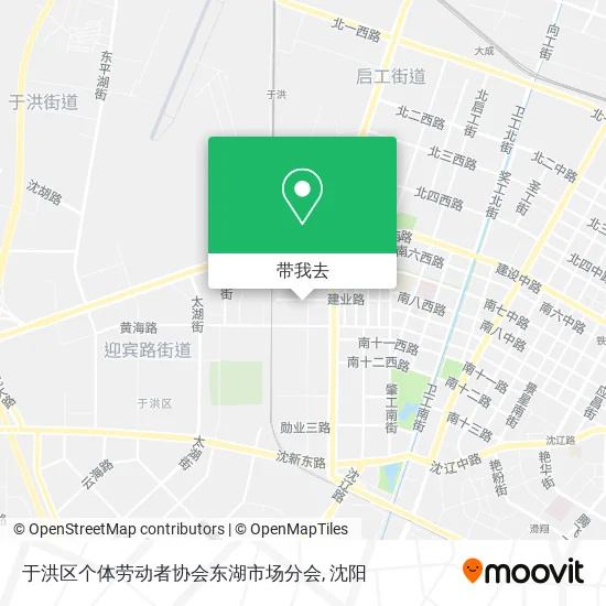 于洪区个体劳动者协会东湖市场分会地图