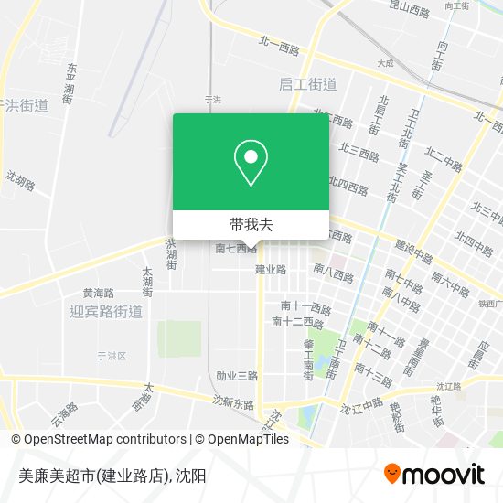 美廉美超市(建业路店)地图