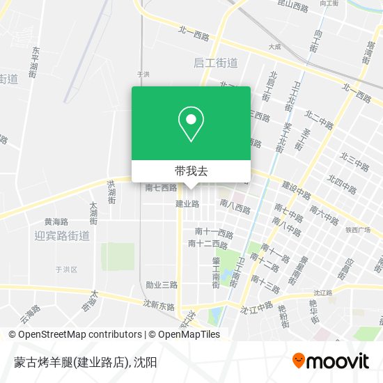 蒙古烤羊腿(建业路店)地图