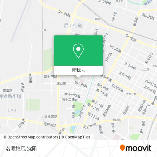 名顺旅店地图