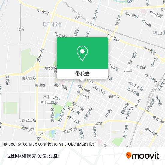 沈阳中和康复医院地图