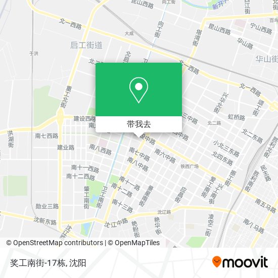 奖工南街-17栋地图