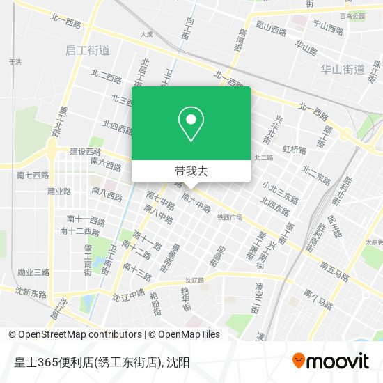 皇士365便利店(绣工东街店)地图