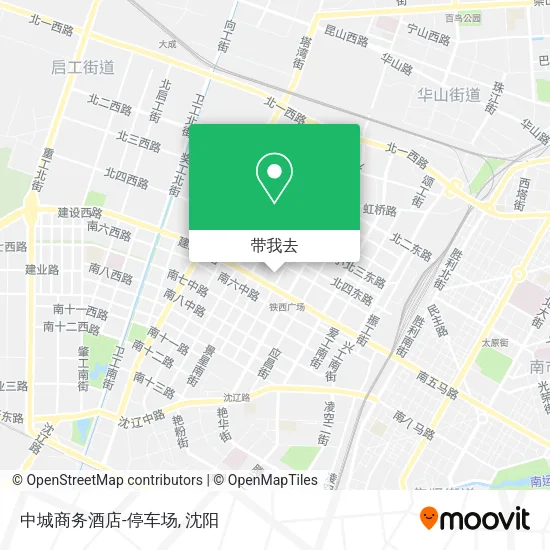 中城商务酒店-停车场地图