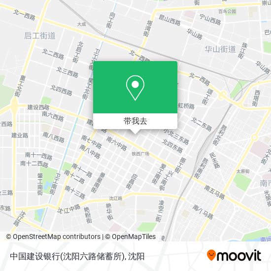 中国建设银行(沈阳六路储蓄所)地图
