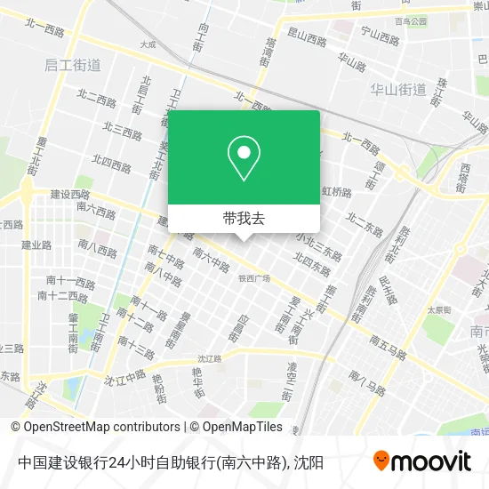 中国建设银行24小时自助银行(南六中路)地图