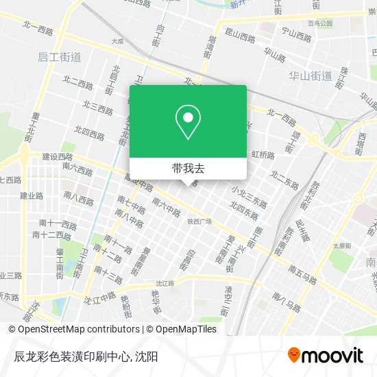 辰龙彩色装潢印刷中心地图