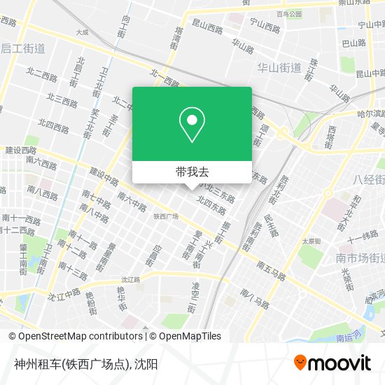 神州租车(铁西广场点)地图