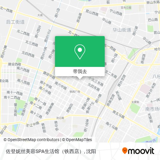 佐登妮丝美容SPA生活馆（铁西店）地图