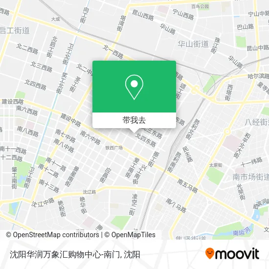 沈阳华润万象汇购物中心-南门地图
