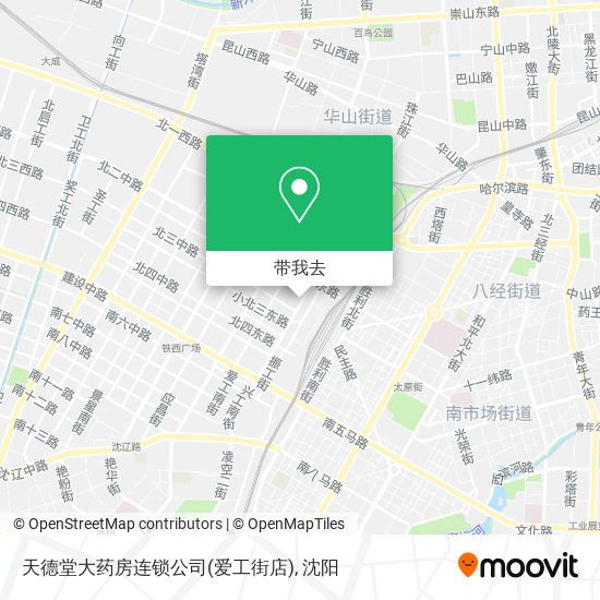 天德堂大药房连锁公司(爱工街店)地图