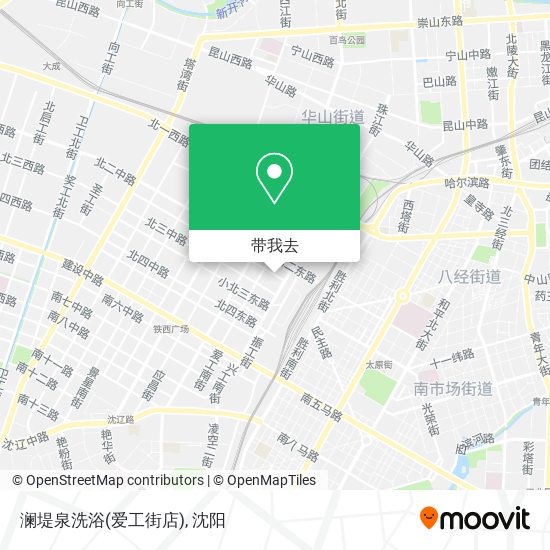 澜堤泉洗浴(爱工街店)地图