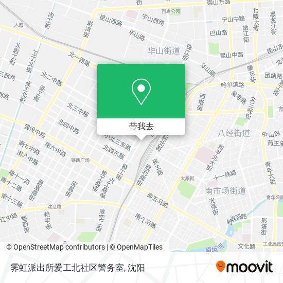 霁虹派出所爱工北社区警务室地图