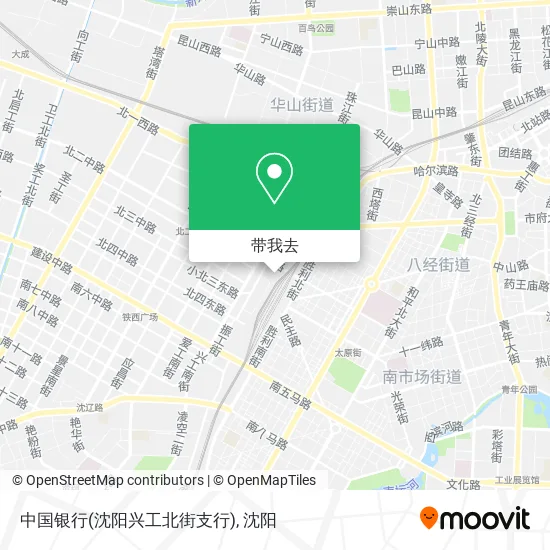 中国银行(沈阳兴工北街支行)地图