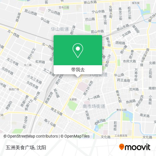 五洲美食广场地图