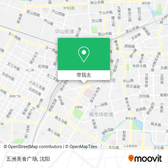 五洲美食广场地图