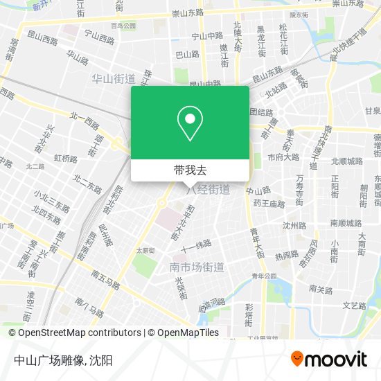 中山广场雕像地图