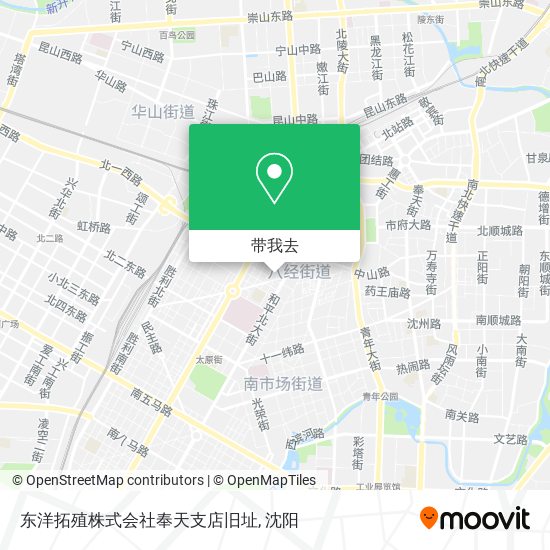 东洋拓殖株式会社奉天支店旧址地图