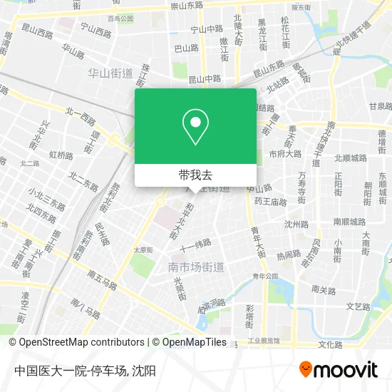 中国医大一院-停车场地图
