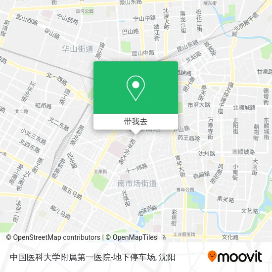 中国医科大学附属第一医院-地下停车场地图