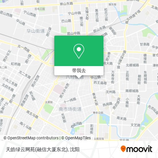 天皓绿云网苑(融信大厦东北)地图