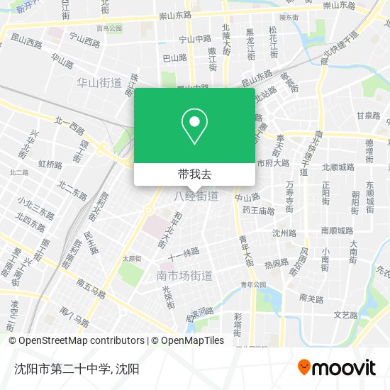沈阳市第二十中学地图