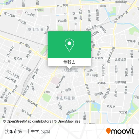 沈阳市第二十中学地图