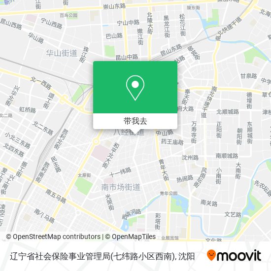 辽宁省社会保险事业管理局(七纬路小区西南)地图