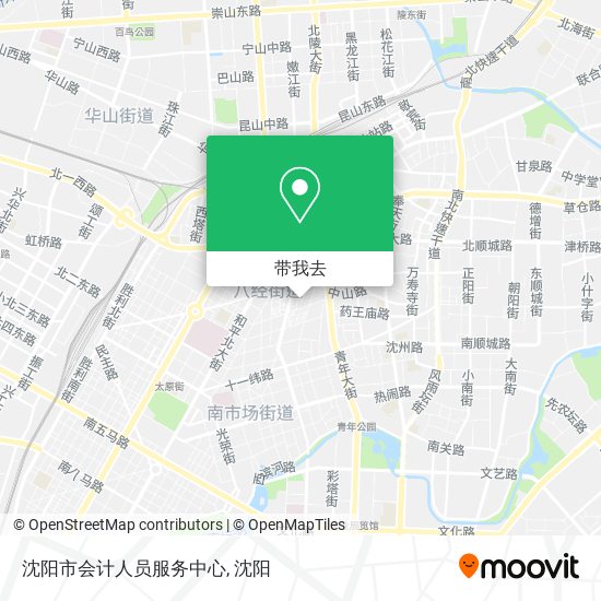 沈阳市会计人员服务中心地图