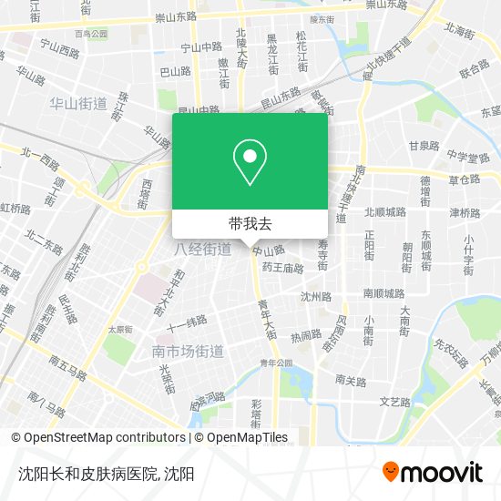 沈阳长和皮肤病医院地图