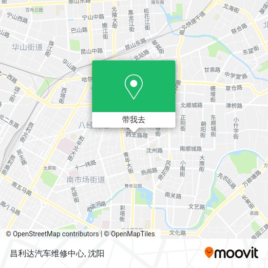 昌利达汽车维修中心地图