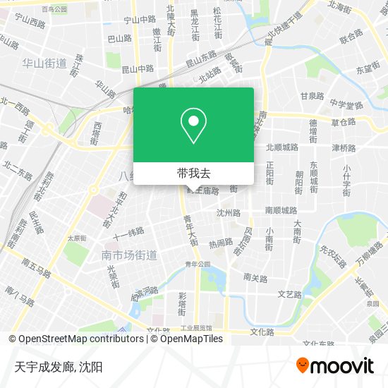 天宇成发廊地图