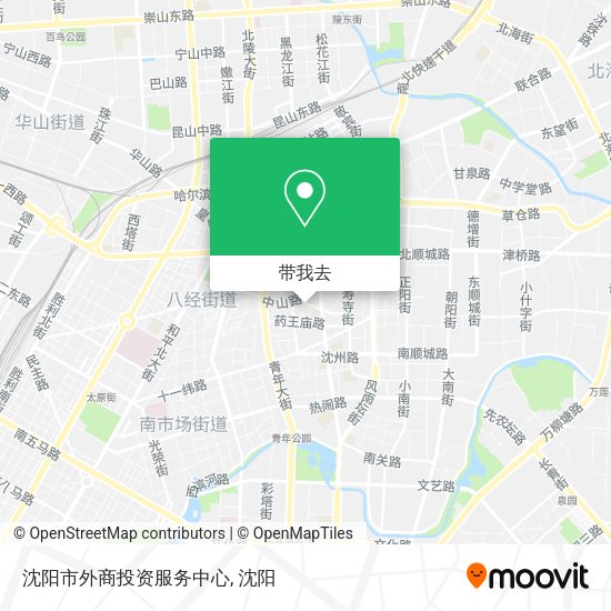 沈阳市外商投资服务中心地图