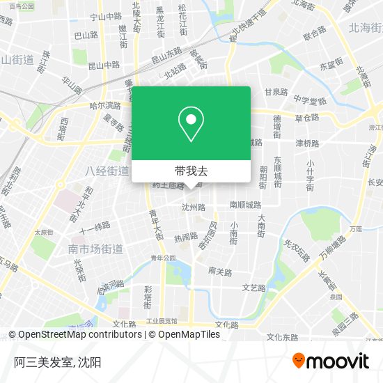 阿三美发室地图