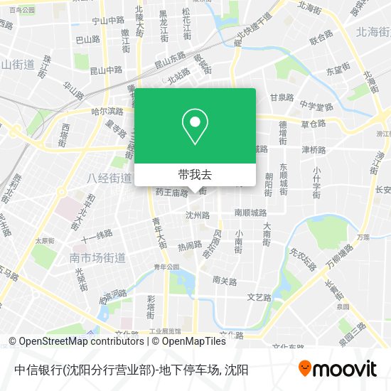 中信银行(沈阳分行营业部)-地下停车场地图
