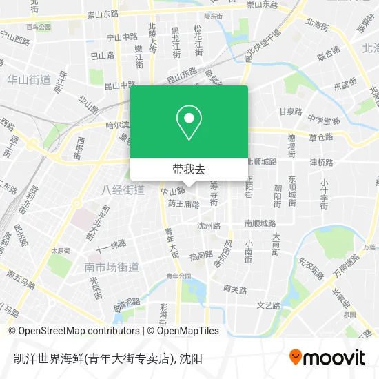 凯洋世界海鲜(青年大街专卖店)地图